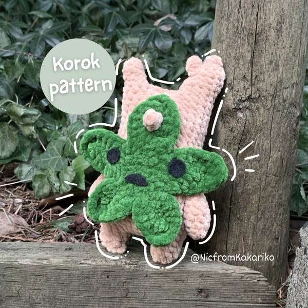 Leaf Friend Pattern | green forest spirits, crochet amigurumi pdf pattern