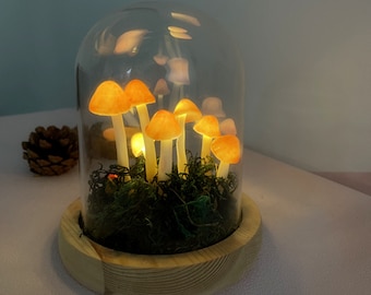 Mushroom Lamp | Cute Mushroom Light | Handmade Retro Mushroom Lamp| Home Decor Wedding Birthday Party Mother's Day Gifts