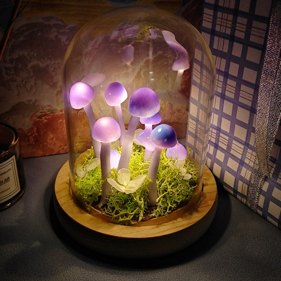 Hand Blown Glass Mushroom Lamp - Regular – Serene Home