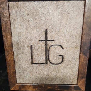 Custom Framed Cowhide