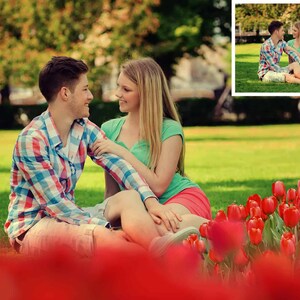 89 Tulip Photo Overlays, Flower Overlays Photoshop, Flower Overlays For Edits, Flower Blooming Overlay, Flower Field Overlays, Clipart image 2