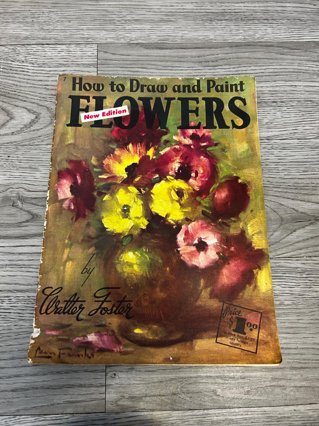 Vintage Walter Foster 'how to Draw and Paint Flowers' Book - Etsy
