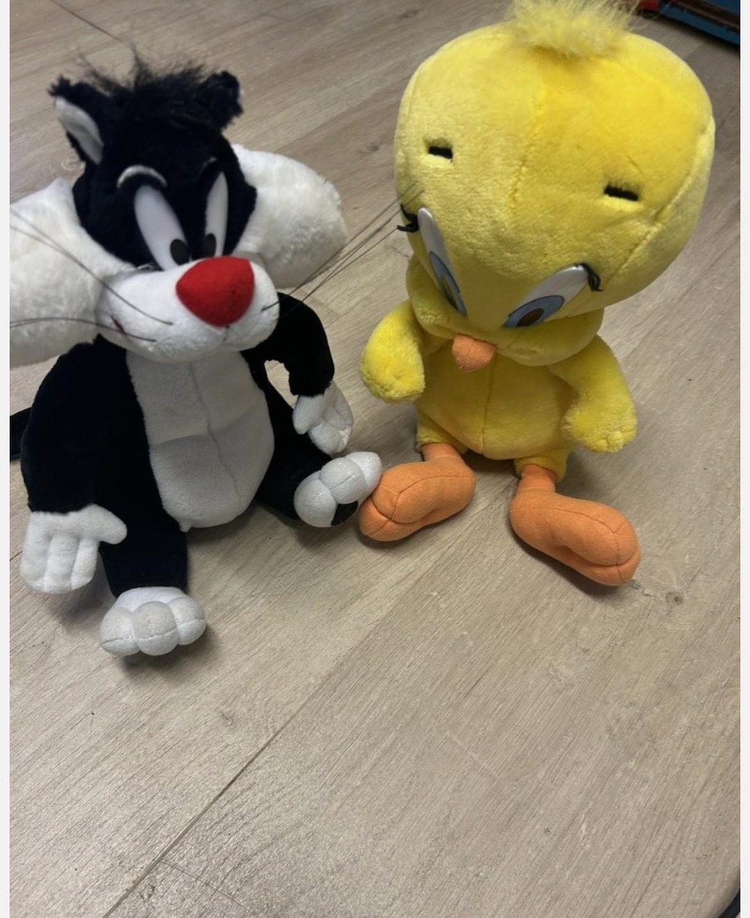 Vintage Looney Tunes Talking Sylvester and Tweety Soft Toy 90s