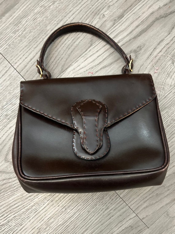 Vintage Susan London Handbag 60s With Pocket Mirror Retro Style