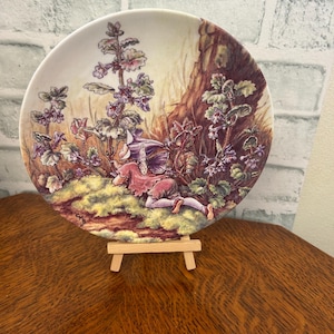 Wedgewood Flower Fairies Plate: Ground Ivy, Cicely Mary Barker (1994 Collectors Edition)