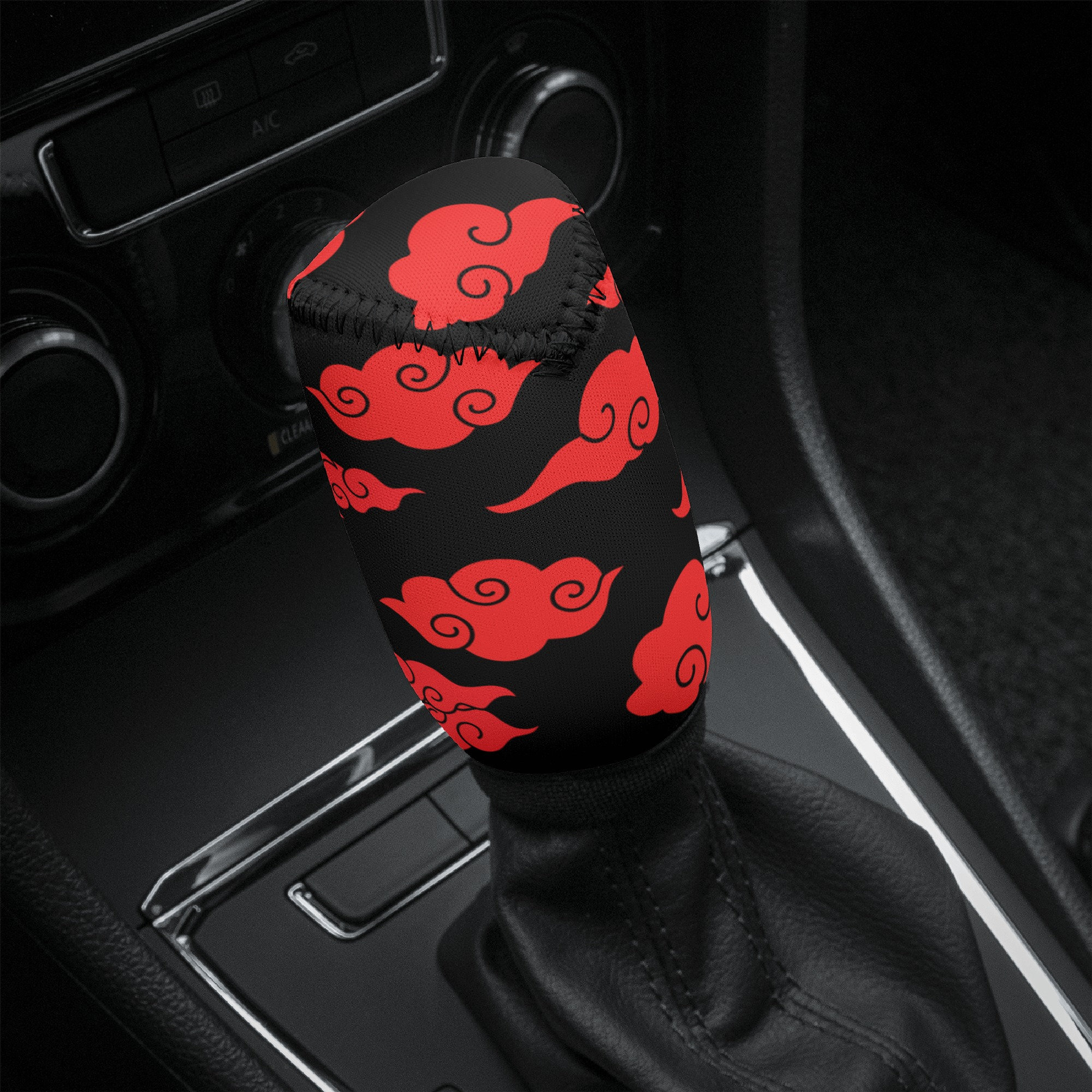 Car Shift Boots Shift Knob Dust Cover 2Pcs Car Manual Gear Hand