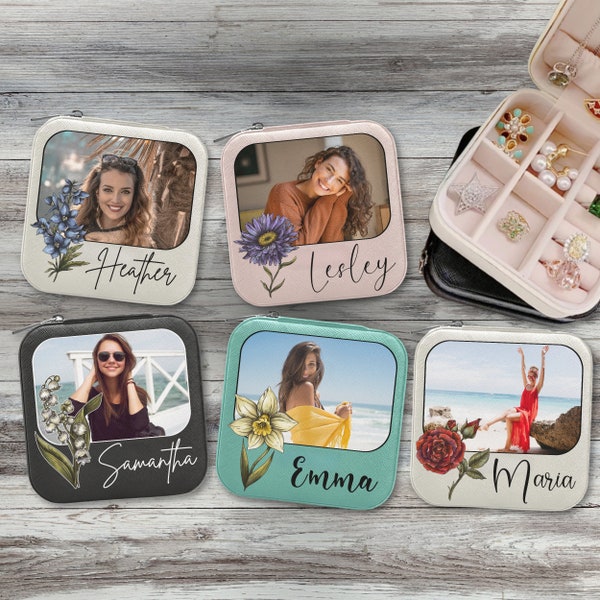 Custom Photo Jewelry Case Etsy