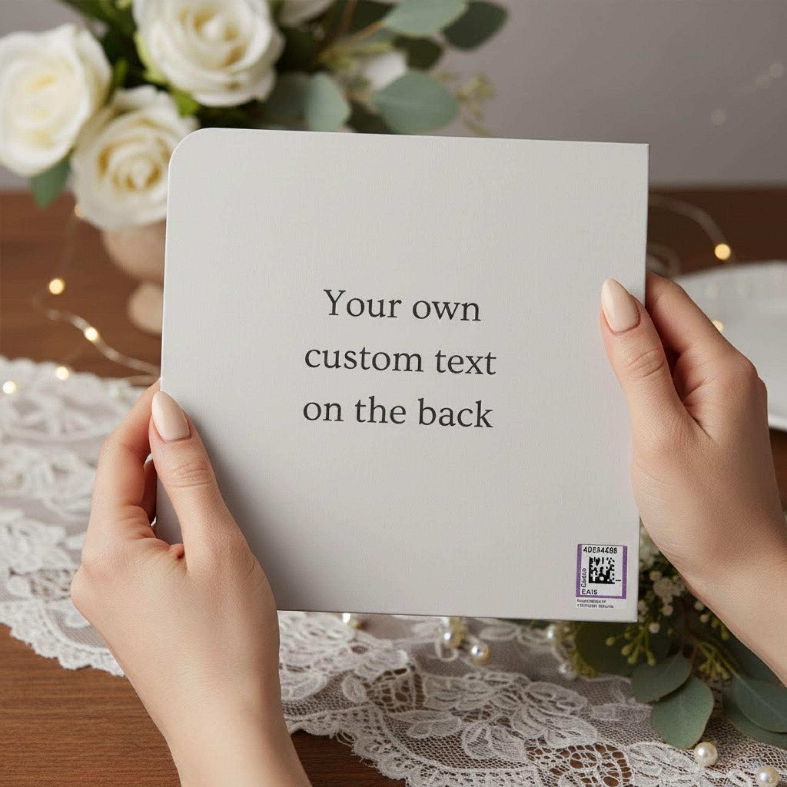 Custom Wedding Photo Book Personalized Names Date Text Picture Printed ...