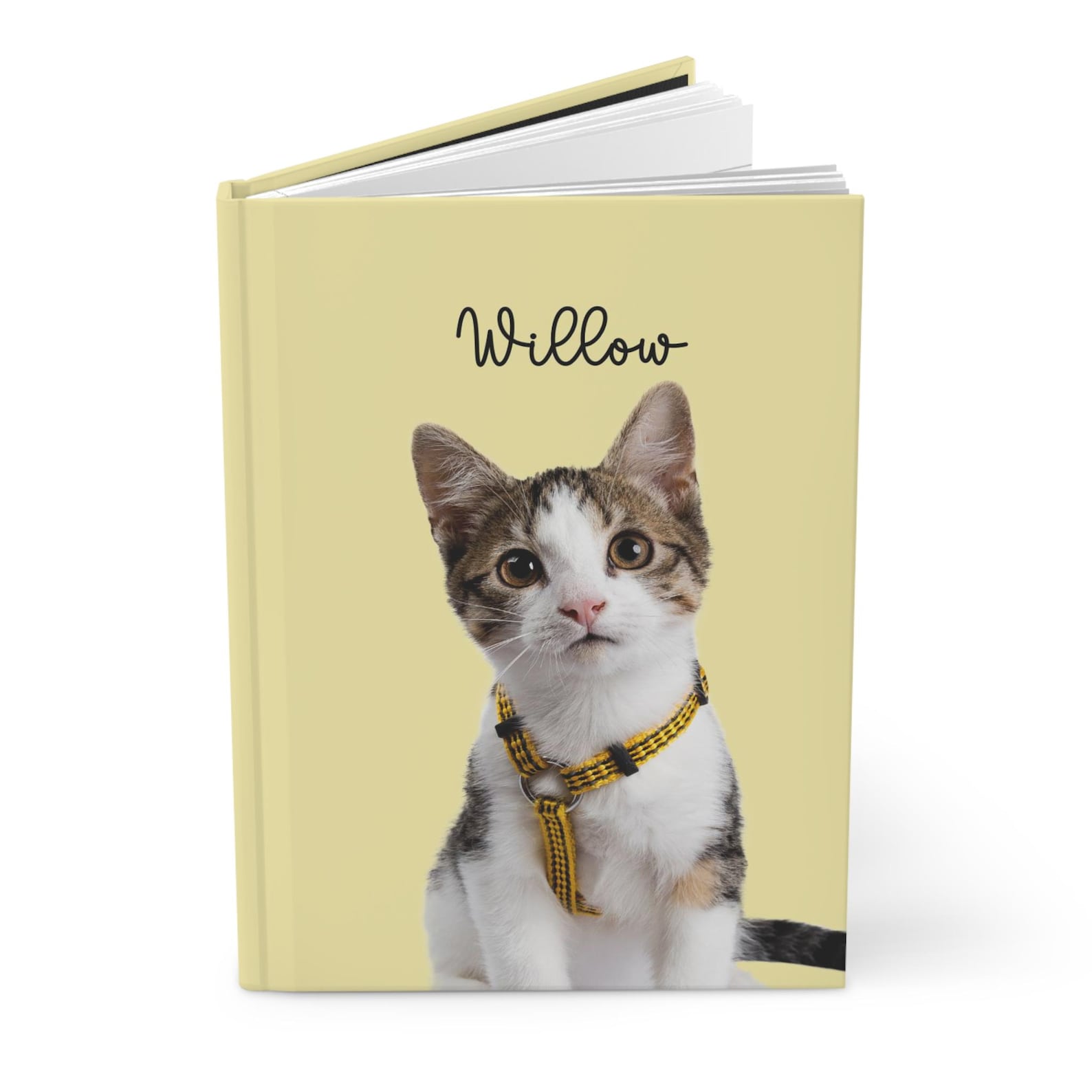 Custom Pet Photo Portrait Hardcover Journal Spiral Notebook ...