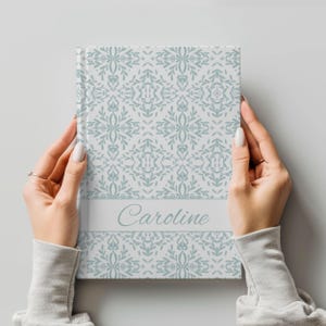 Custom Name Hardcover Journal Notebook Personalized Floral Wildflower Vintage Junk Diary Manifestation Book Therapy Writing Reading Gift Her