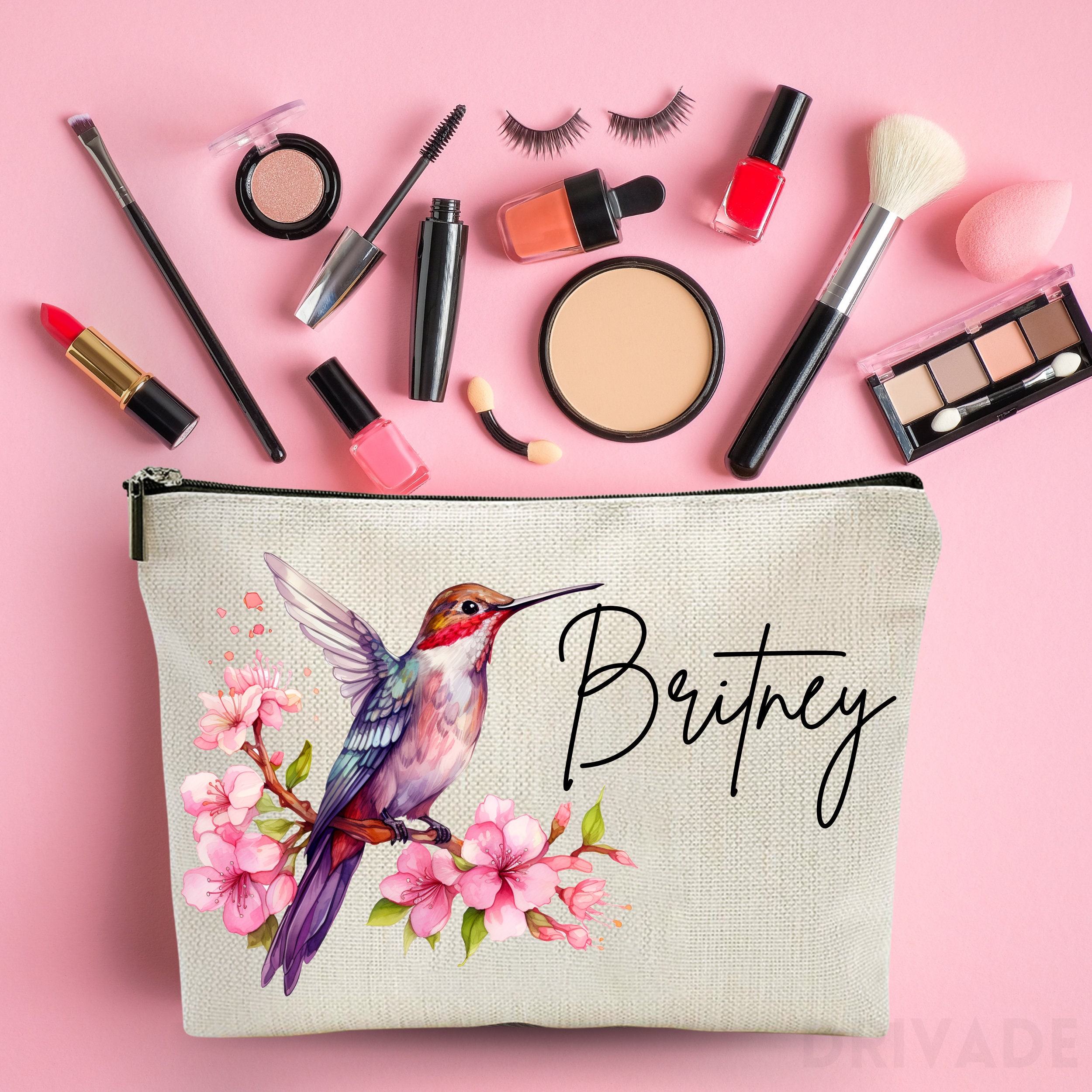 Kolibri-Kosmetiktasche Als Gedenkgeschenk – 'Kolibris Erscheinen, Wenn Engel In Der Nähe Sind'