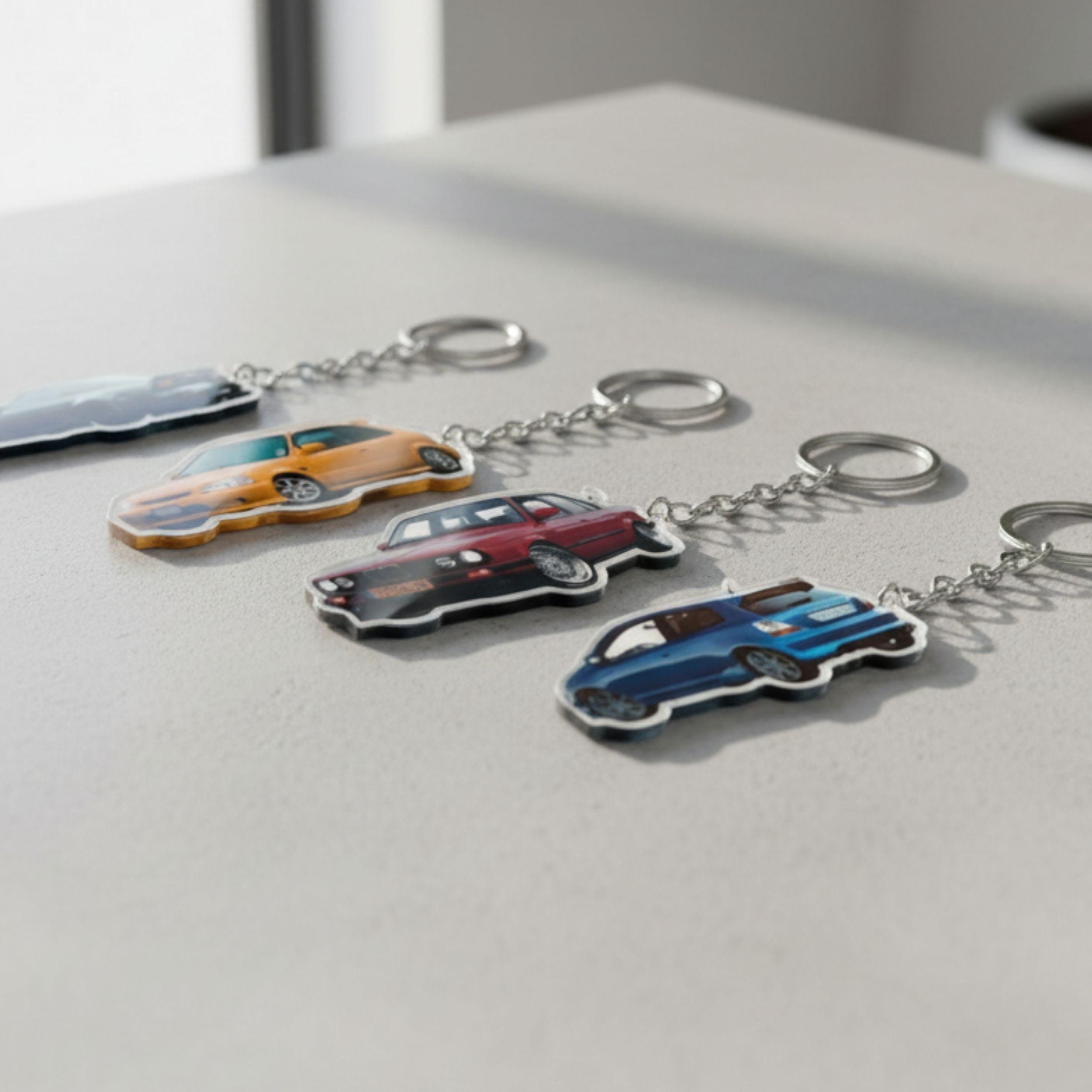 Custom Car Keychain Personalized Photo Picture Model Shape Acrylic ...