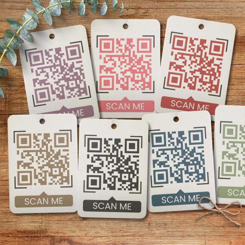 Personalized QR Code Car Air Freshener Custom Link Hanging Freshie ...