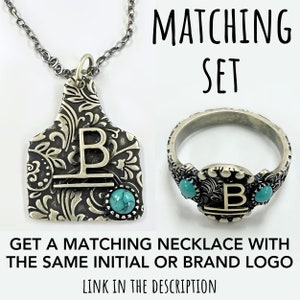 Personalized Cattle Brand Ring Custom South Western Jewelry Ranch Logo ...