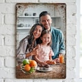 Personalized Photo Tinplate Metal Sign Custom Family Picture Portrait Rusty Vintage Wall Art Hanging Decor Wedding Anniversary Gift Him Her product logo