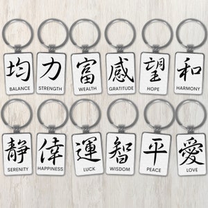 Kanji Keychain - Etsy