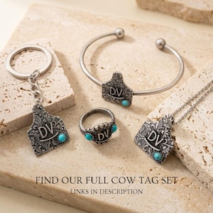 Personalized Cattle Brand Ring Custom South Western Jewelry Ranch Logo ...