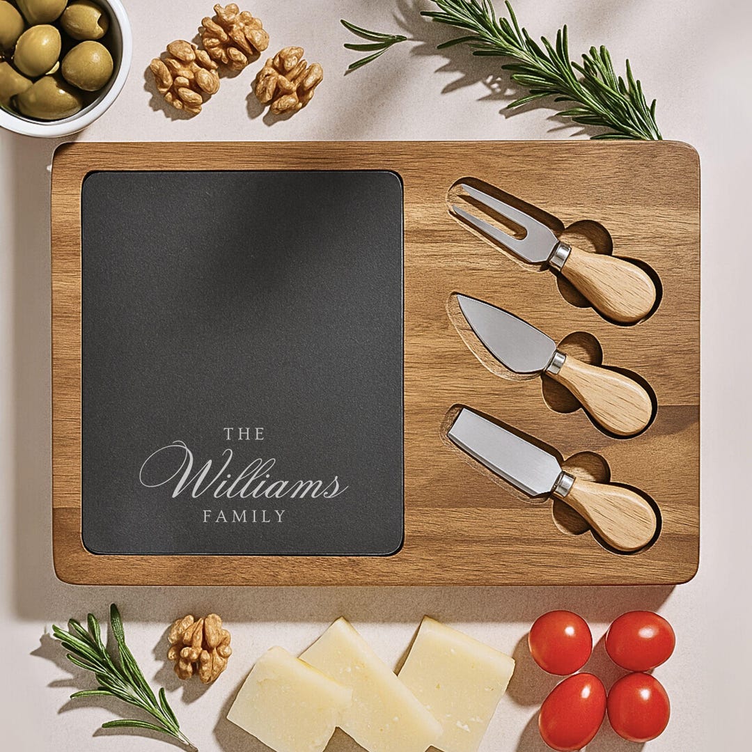 Personalized Charcuterie Board Custom Engraved Cheese Serving Tray ...