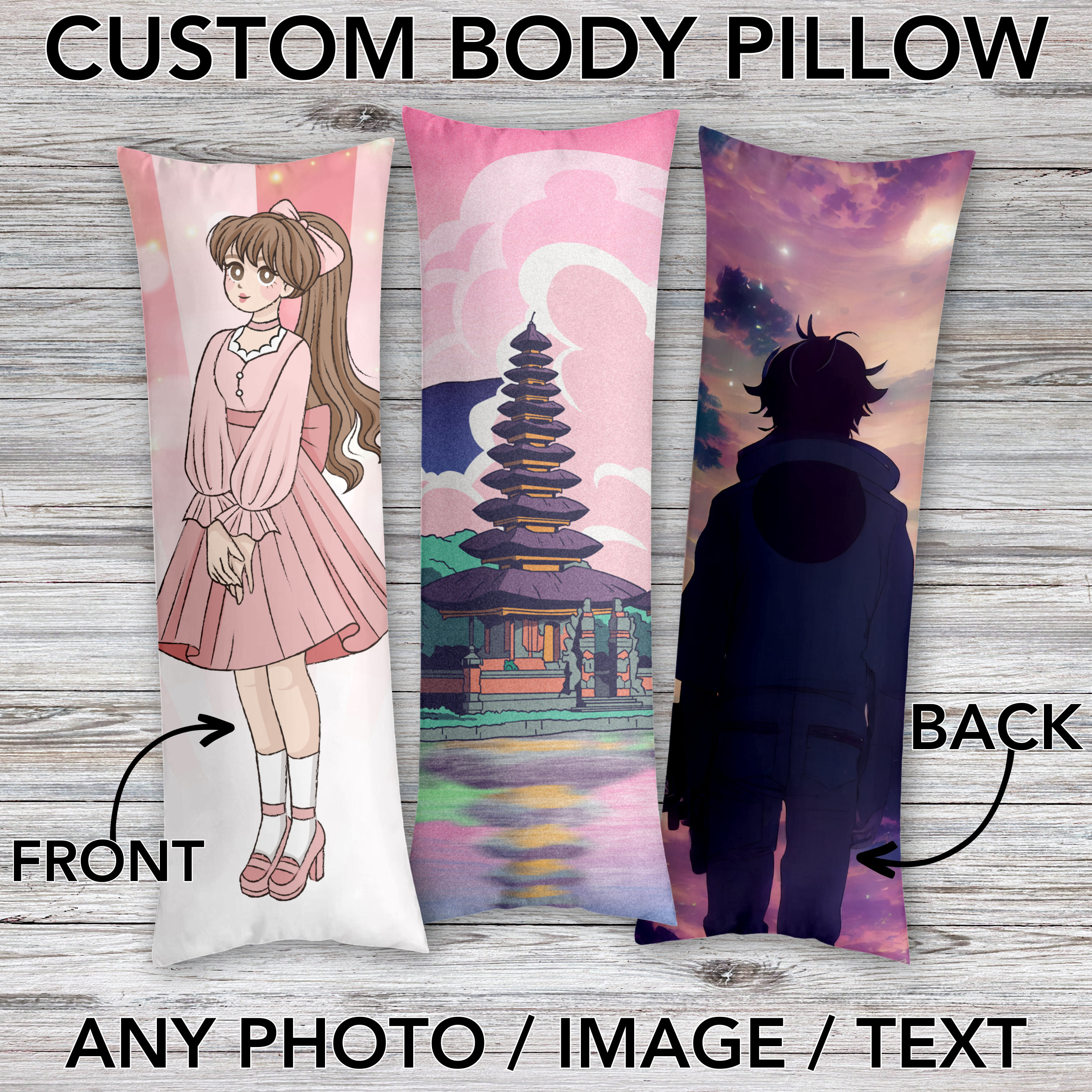 Sexy Body Hug Pillowcase Cover, Anime Manga Cover, New Kimi WA 008