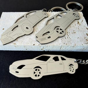 Personalized Car Model Keychain Metal with Your Car Gift for Dad Car Guys Custom Keyring Dealer Any Make Petrolhead JDM Accessories Car Key