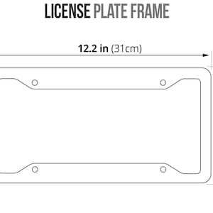 Kanagawa Wave Custom License Plate Frame Japanese Inspired JDM License Plate Holder Cover Japanese Wave JDM Design Car Accessories Anime JDM image 6