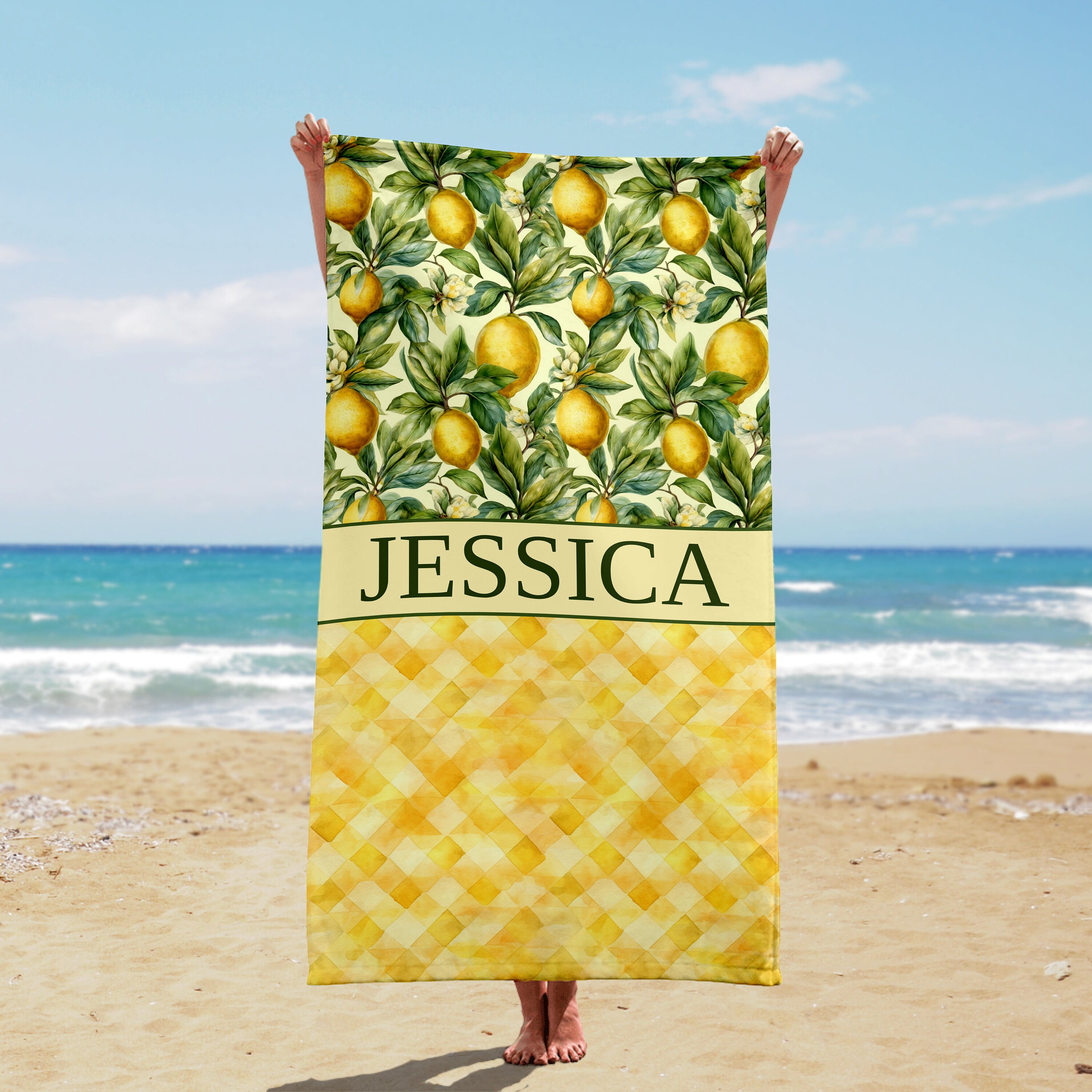 Lemon bath sheets sale