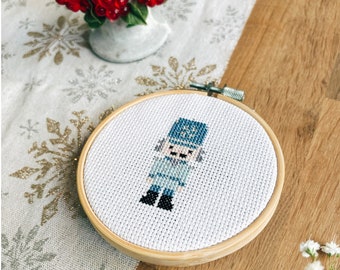 Nutcracker Christmas Cross Stitch Pattern ∣ Small christmas ornament, Holiday cross stitch, PDF Pattern,Winter cross stitch,Snowflake Xstich