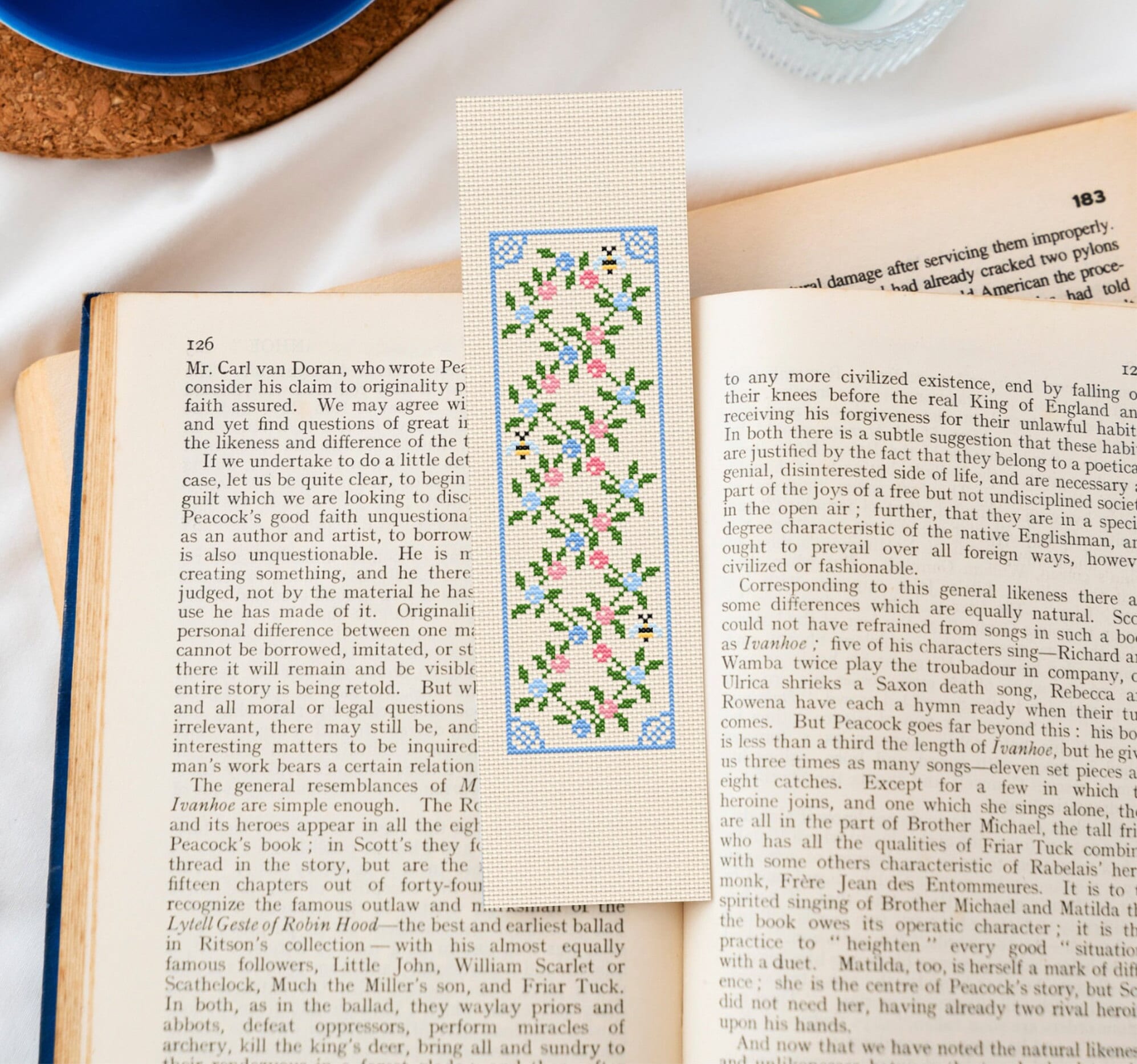 Bookmark Cross Stitch PDF Pattern / Modern Bookmark Counted Cross ...
