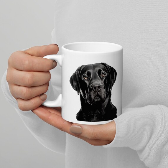 Black Labrador Mug, Dog Lover Gift, Lab Kennel Puppy Coffee Cup Tea - Etsy