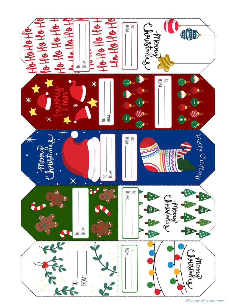 Christmas Tags Printable Gift Tag Instant Download Present PDF Craft Santa Xmas X mas Christmas Tags Printable Gift Tag Instant Download Present PDF Craft Santa Xmas X mas