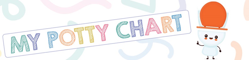 Printable Potty Chart Printable Multi-pack Cute Fun Colors - Etsy