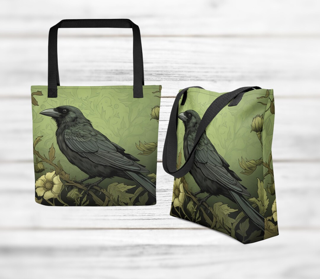 Crow Captive Clover Canvas Tote Bag