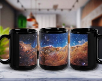 Space mug, graduation gift birthday JWST Carina Nebula mug. Retirement, large Coffee Space, astronomy, science teacher gift, STEM, telescope