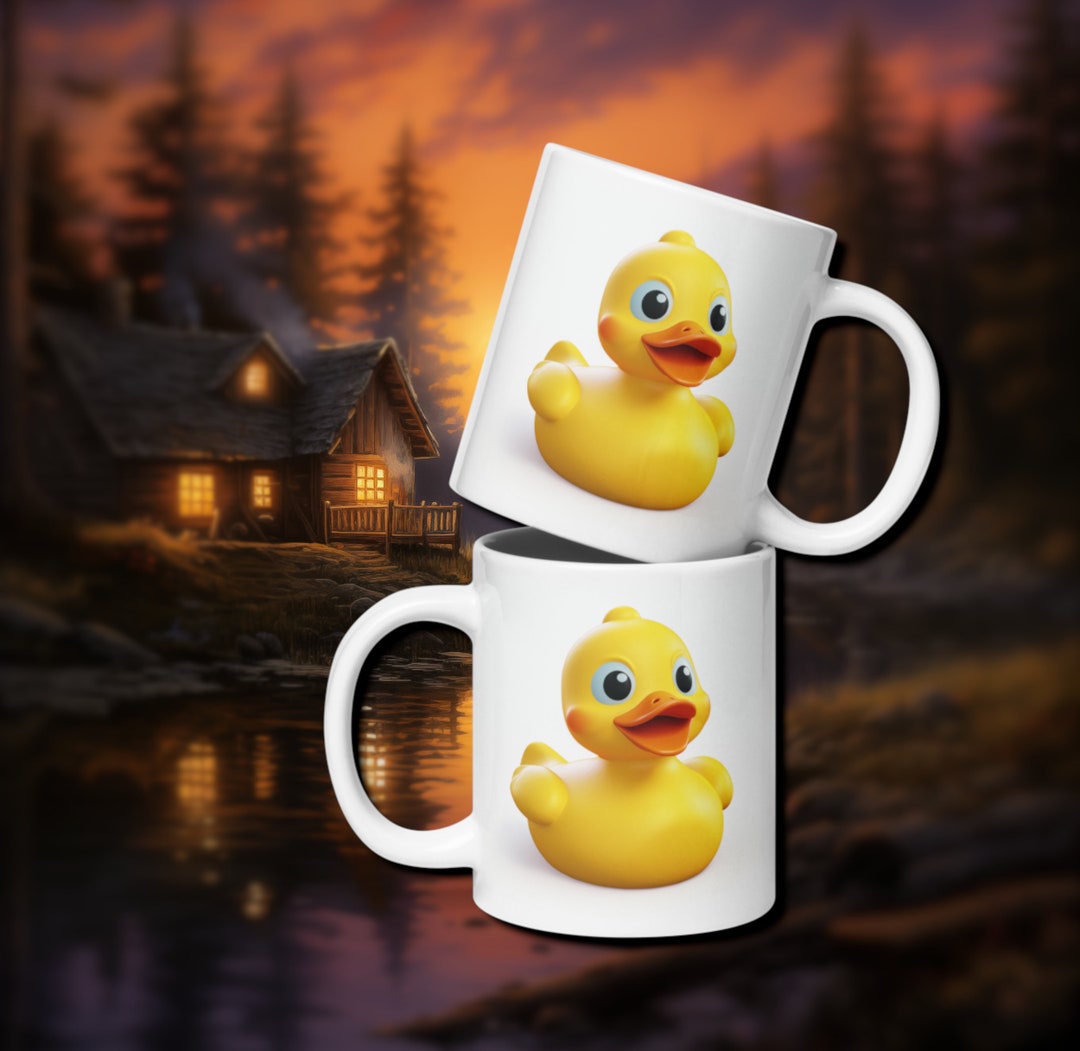 Rubber Duck Coffee Mug Ducky Rubber Ducky Gift Fun Mom Dad Kitchen ...