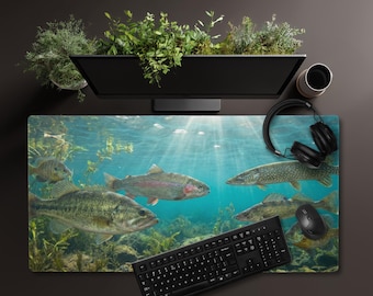 Tapete de escritorio para pesca, estanque de agua, papá, hermano, novio, arroyo, lago, bote, lubina, trucha, mojarra, alfombrilla de ratón, mosca, norte, masculino, pescador, torneo