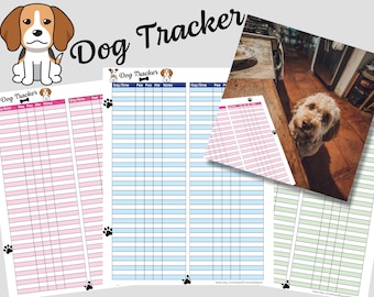 Best dog tracker multi-pack for pee poo food schedule Puppy potty log and pooch planner Cute and functional dog care tracker dogful