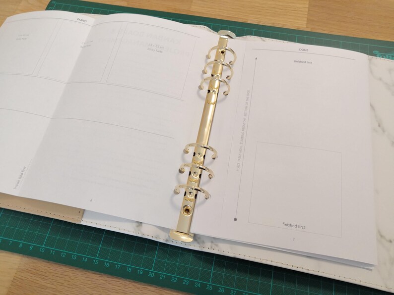 Kanban Board Printable Planner Insert for Visual Project Management. A5 ...