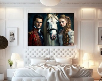 DIGITAL DOWNLOAD | Cioccolatino by Tea Time With My Horse | Love | Hope | Unity | Two lovers | White horse | Obstacles | Bond | Illusion