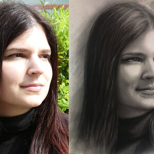 Custom, REALISTIC portraits (pencil, charcoal drawing, drawing from photo)