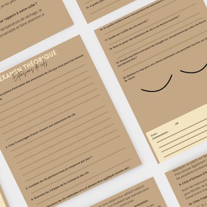 Eyelash extensions training assessment sheet