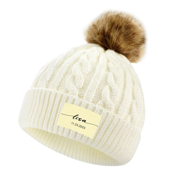 Beanies for Babies With Letter Etsy