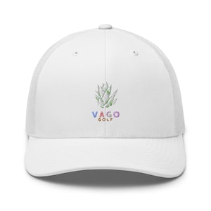 Vago Golf Agave Hat | White Snapback | White Golf Hat | White Trucker Hat | Golf | Arizona