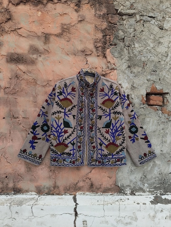 Exclusive TNT Suzani Jackets | Cotton Embroidered Short Coats | Boho Ethnic Fashion | Handmade Artisan Outerwear