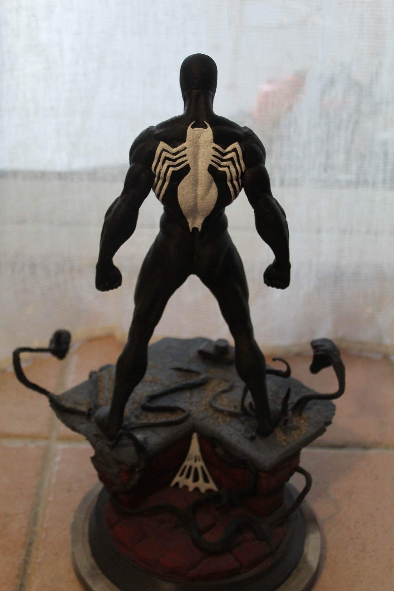 Handpainted Spiderman Symbiote Figure Etsy UK