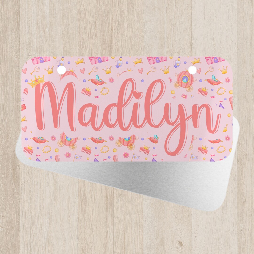 Mini License Plate Kids License Plate Personalized Bike Etsy