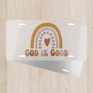 God is Good, Christian License Plate, Car Accessories, Car Tag, Front License Plate, Car License Plate, Religious Gift, Religious Car Tag