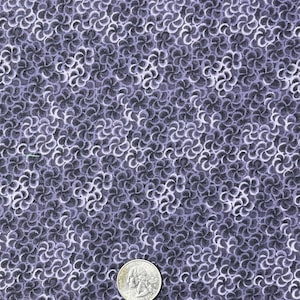 Gray Cotton Fabric with Dark & Light Gray Floral Design – 1 Yard x WOF 44&quot; – High Quality Quilting or Sewing Material