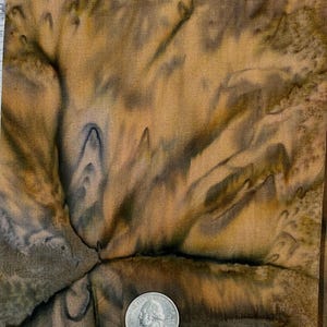 Brown and Black Earth Tones Design- Quality Batik – 1 Yard x WOF 44&quot; – Premium Quilting Cotton  – Dreamscape Batik Fabric