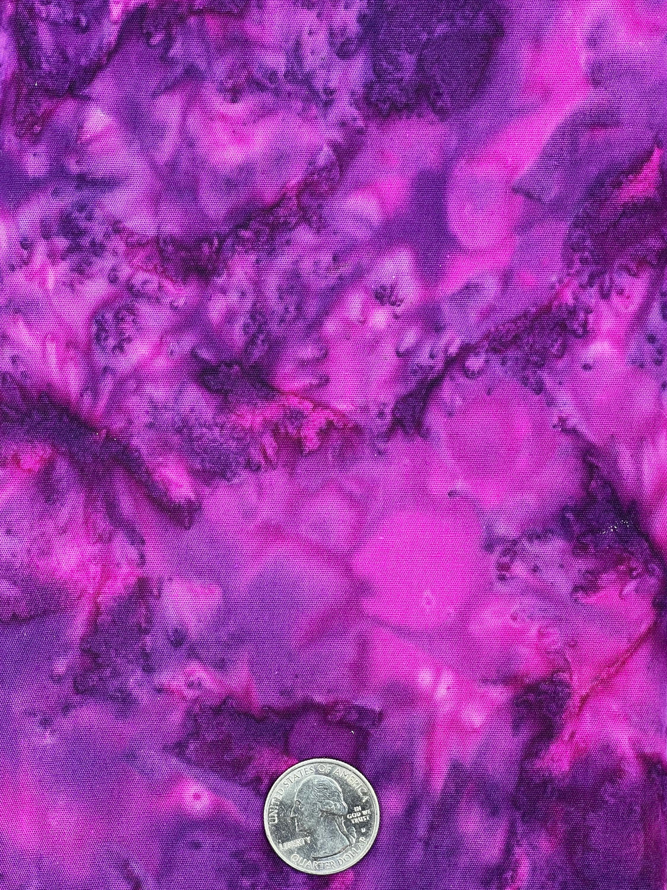 Bold Shades of Purple Quality Batik –1 Yard x WOF 44" – Premium Quilting Cotton  – Dreamscape Batik Fabric- Beautiful Fabric