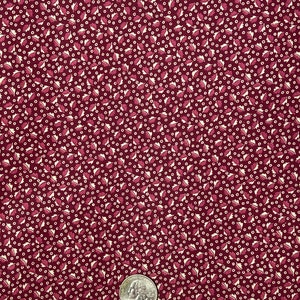 Fabric Traditions-Burgundy Cotton Fabric with White Tiny Circles and Burgundy and White Mini Motif Design - WOF 44&quot; x 100 Inches